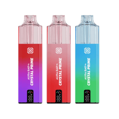 Crystal Prime Aura Bar 10K Prefilled Pod Kit Box of 5 - Vapewholesalesupplier